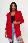 Ruby Red Knit Blazer