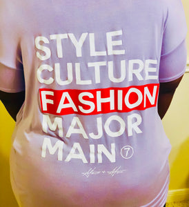 Major & Main Fashion T-Shirt Front Twist Lavender